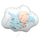 Шар (26''/66 см) Фигура, Малыш в облаках, 1 шт. в уп. , 225996